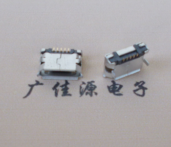 福建Micro USB卷口 B型(无柱）插板脚间距6.4普通端子