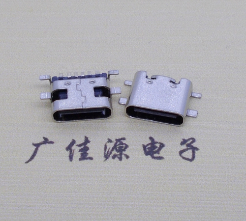 福建卧式type c6p全贴母座连接器