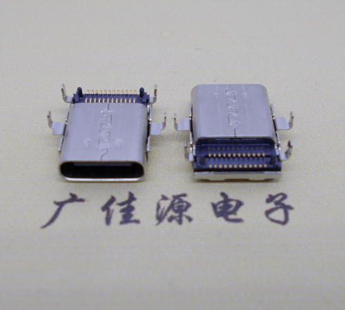 福建沉板usb 3.1 type-c24p母座双排贴板L=12.8mm