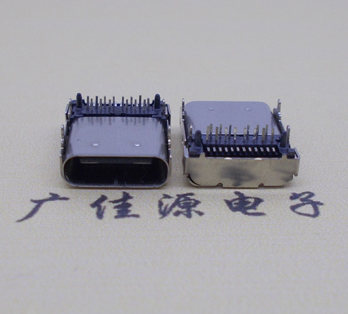 福建卧式type-c24p母座长9.8mm 板上型usbtype-c24p母座接口