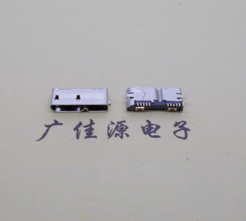 福建无卷边micro usb3.0母座10pin全脚贴